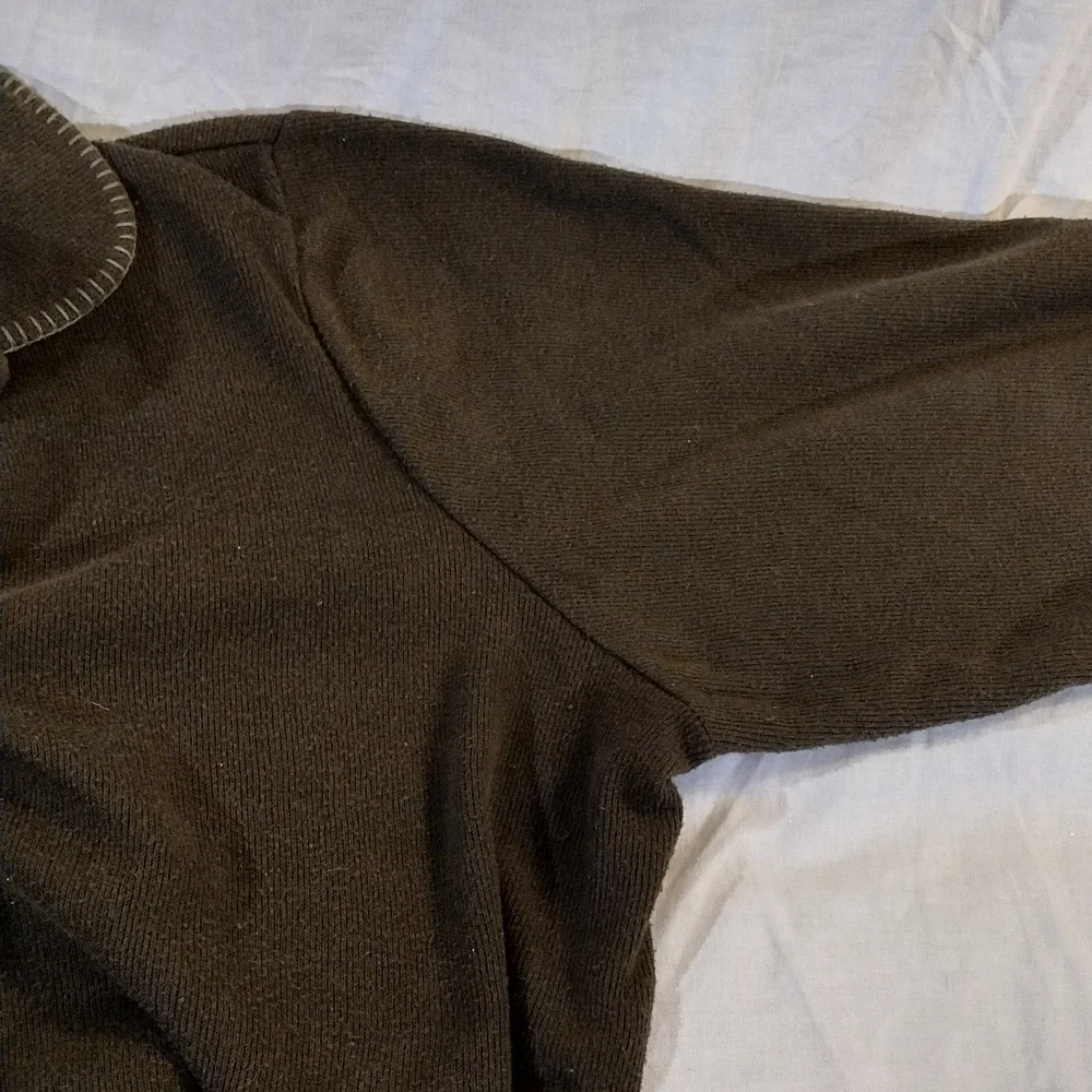 Brown Embroidered Pullover Sweater - Picture 9 of 11